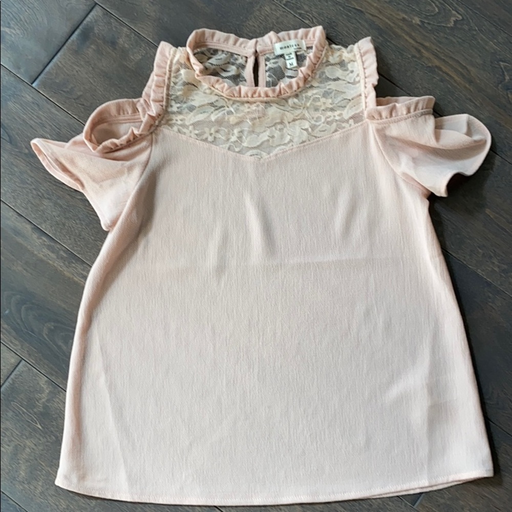 Girls cold shoulder blouse